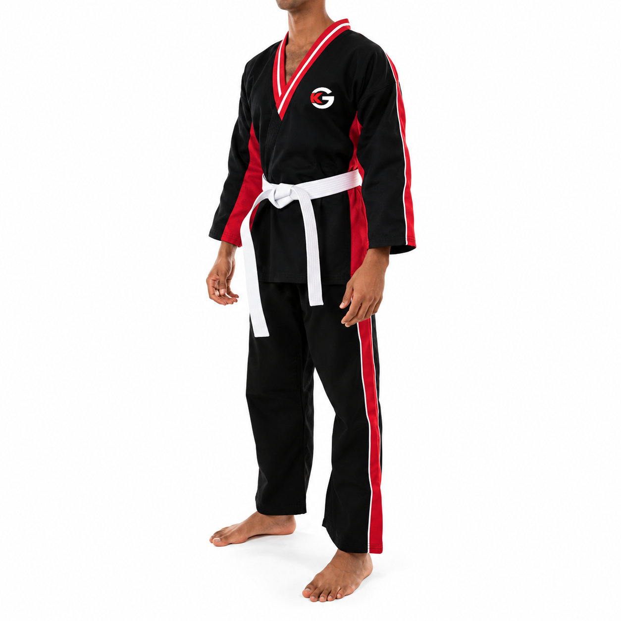 Black and Red Martial Arts Gi Model